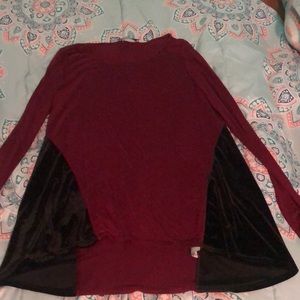 Red and Black Top